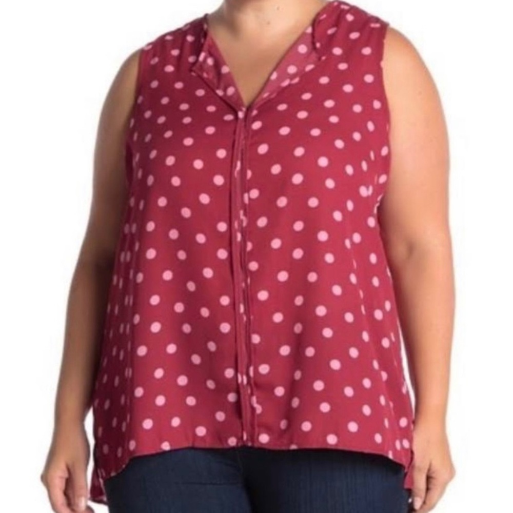 Bobeau polka dot tank